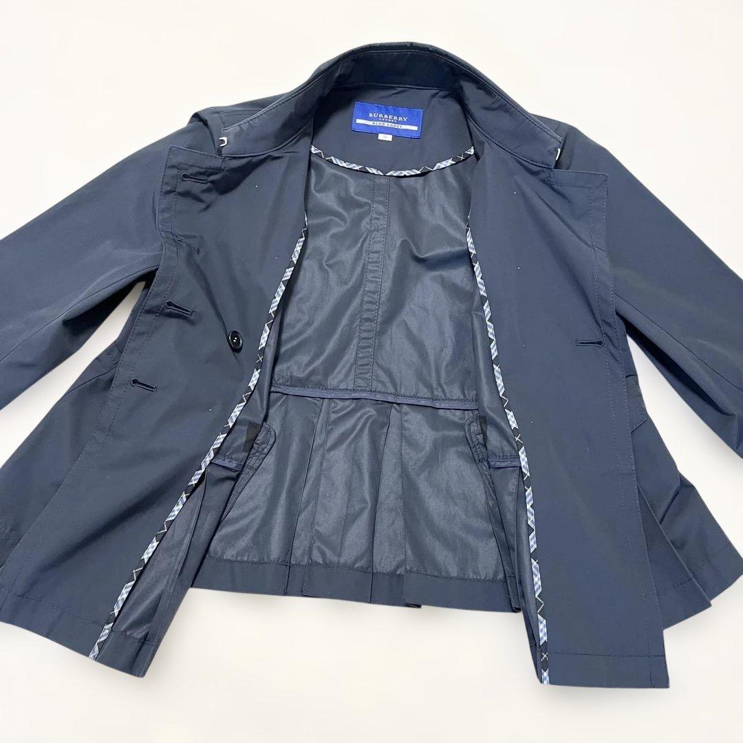 【美品】Burberryバーバリー ブルーレーベル トレンチコートショート丈