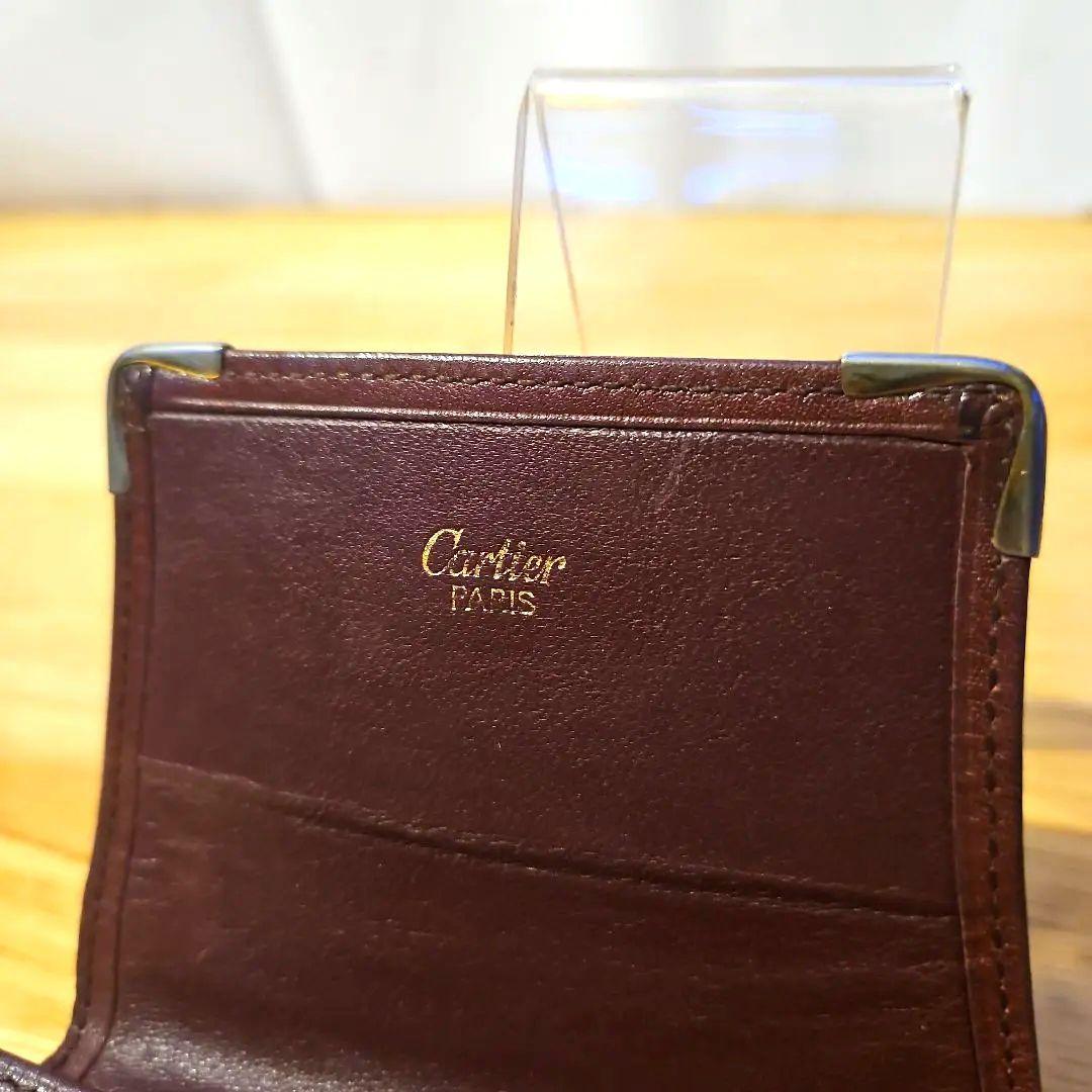 【送料無料】Cartier カルティエ 折財布 お札入れ