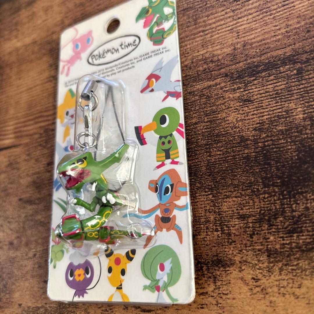 未開封　ポケモンセンター限定　ポケモンタイム　レックウザ ストラップ