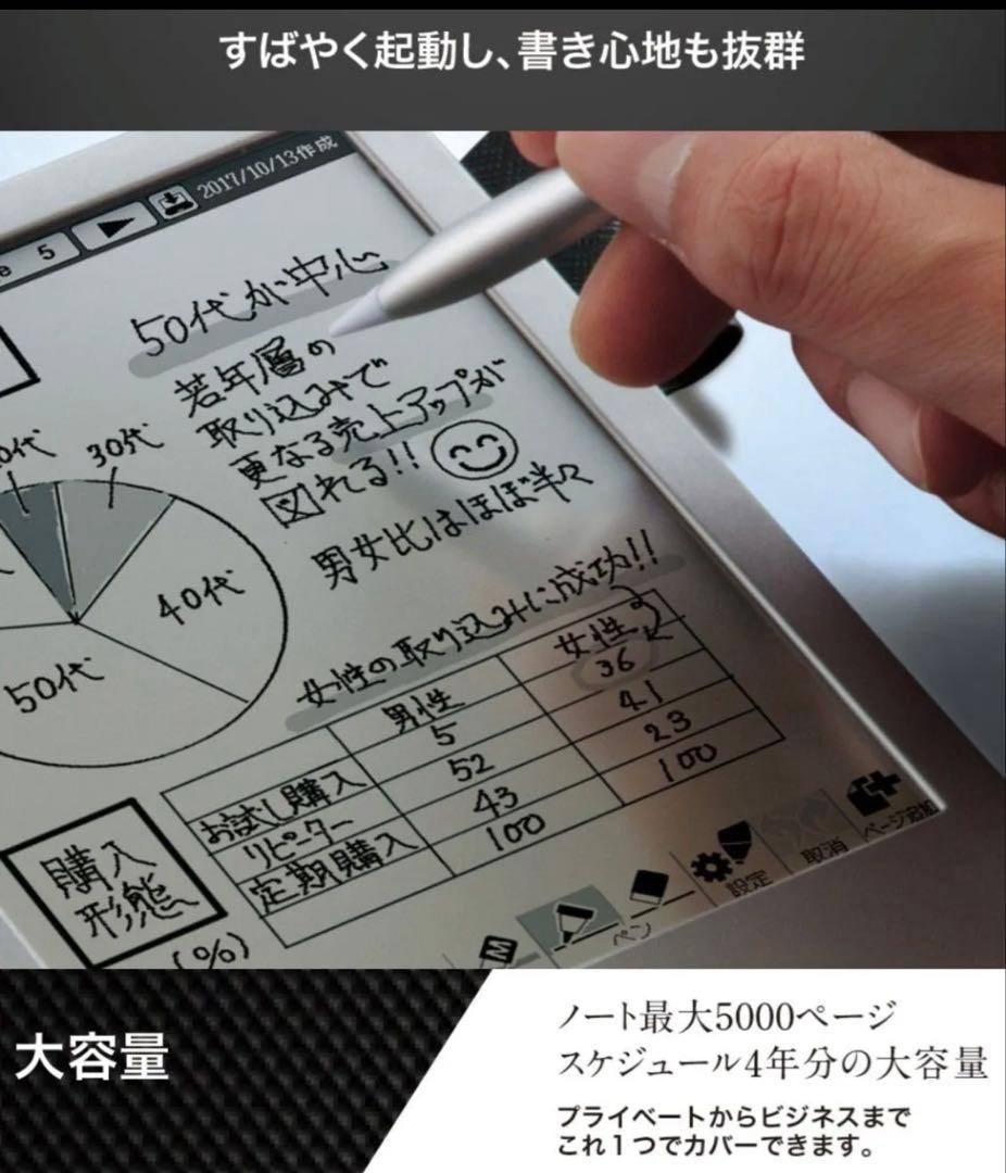 SHARP WG-S50 電子ノート 電子メモ タッチパネル 電子手帳