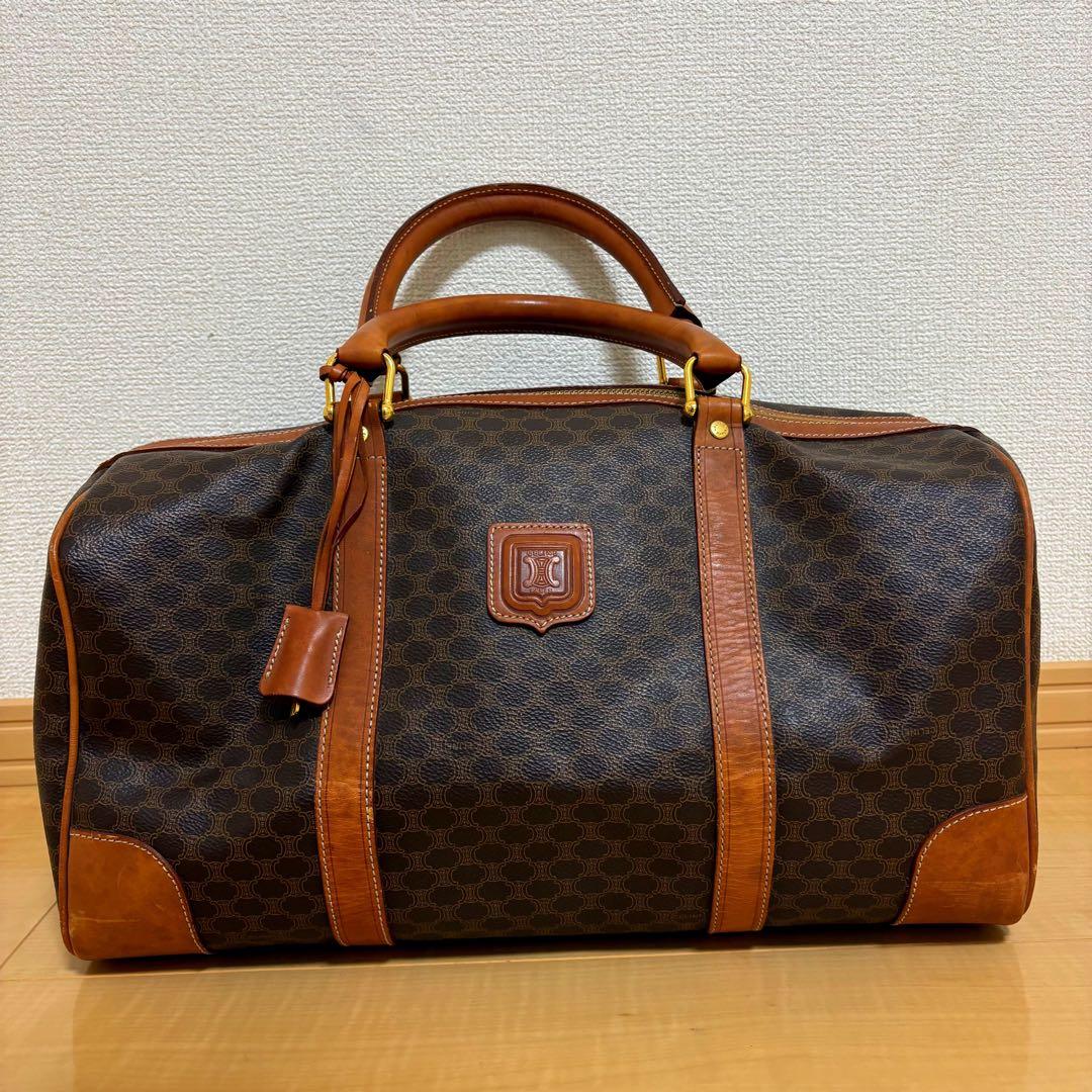希少❗️ セリーヌ CELINE ボストンバッグ マカダム ダークブラウン PVC