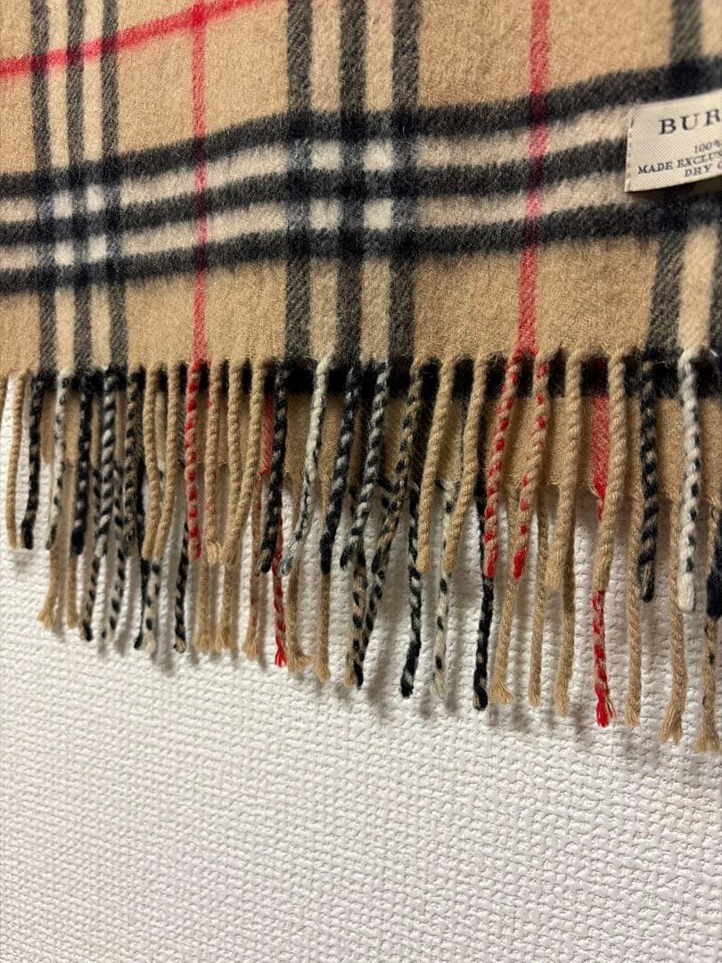 burberry カシミヤ100% マフラー スコットランド製 ノバチェック