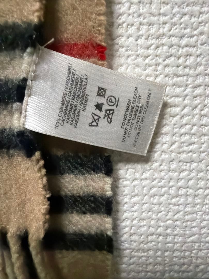 burberry カシミヤ100% マフラー スコットランド製 ノバチェック