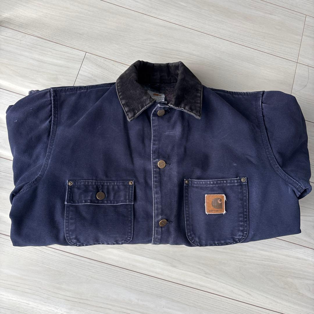 Carhartt MミシガンチョアコートMDT 茄子紺 レアカラー 希少