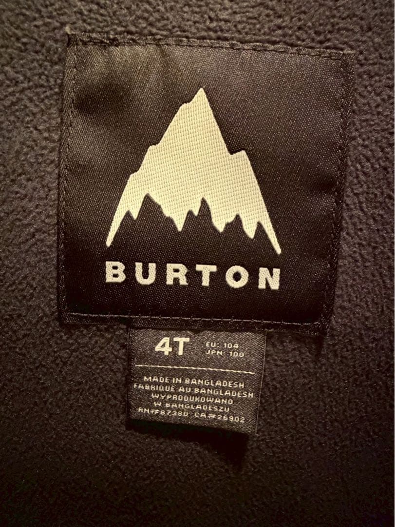 Burton（バートン）スノーボードウェア 子ども用 size 97-107