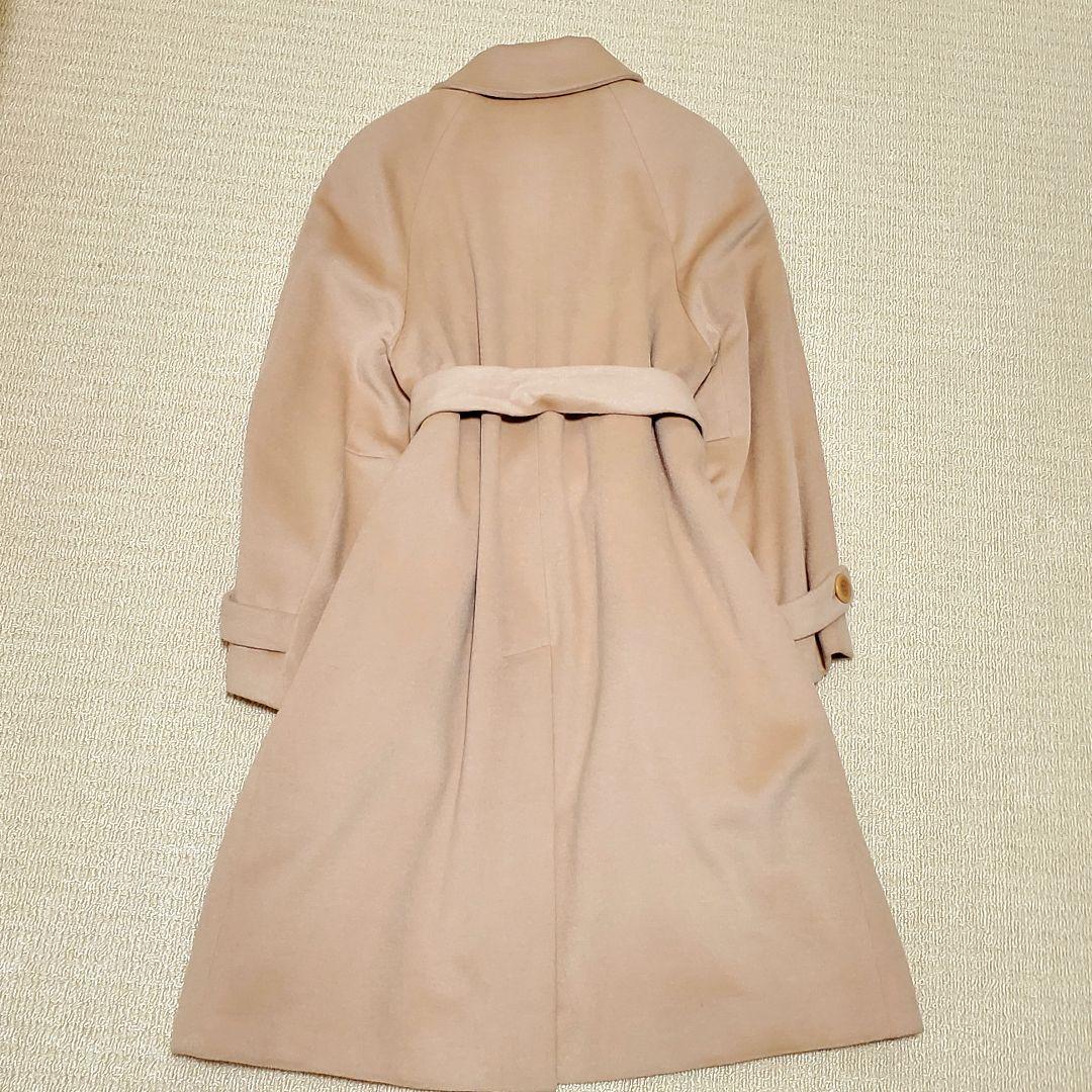 美品✨オールドイングランド ウエスト ベルト ロングコート カシミヤ、アンゴラ