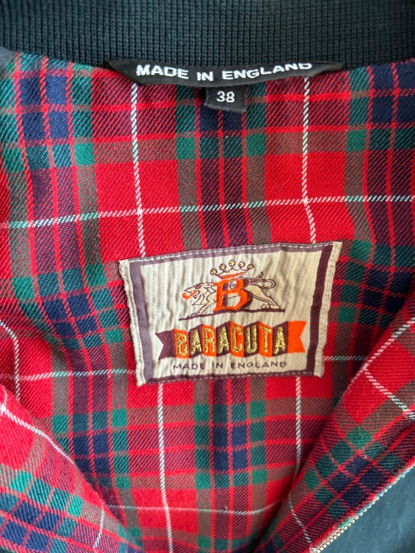 BARACUTA G9 ハリントンジャケット 38 S-M ダークネイビー　美品