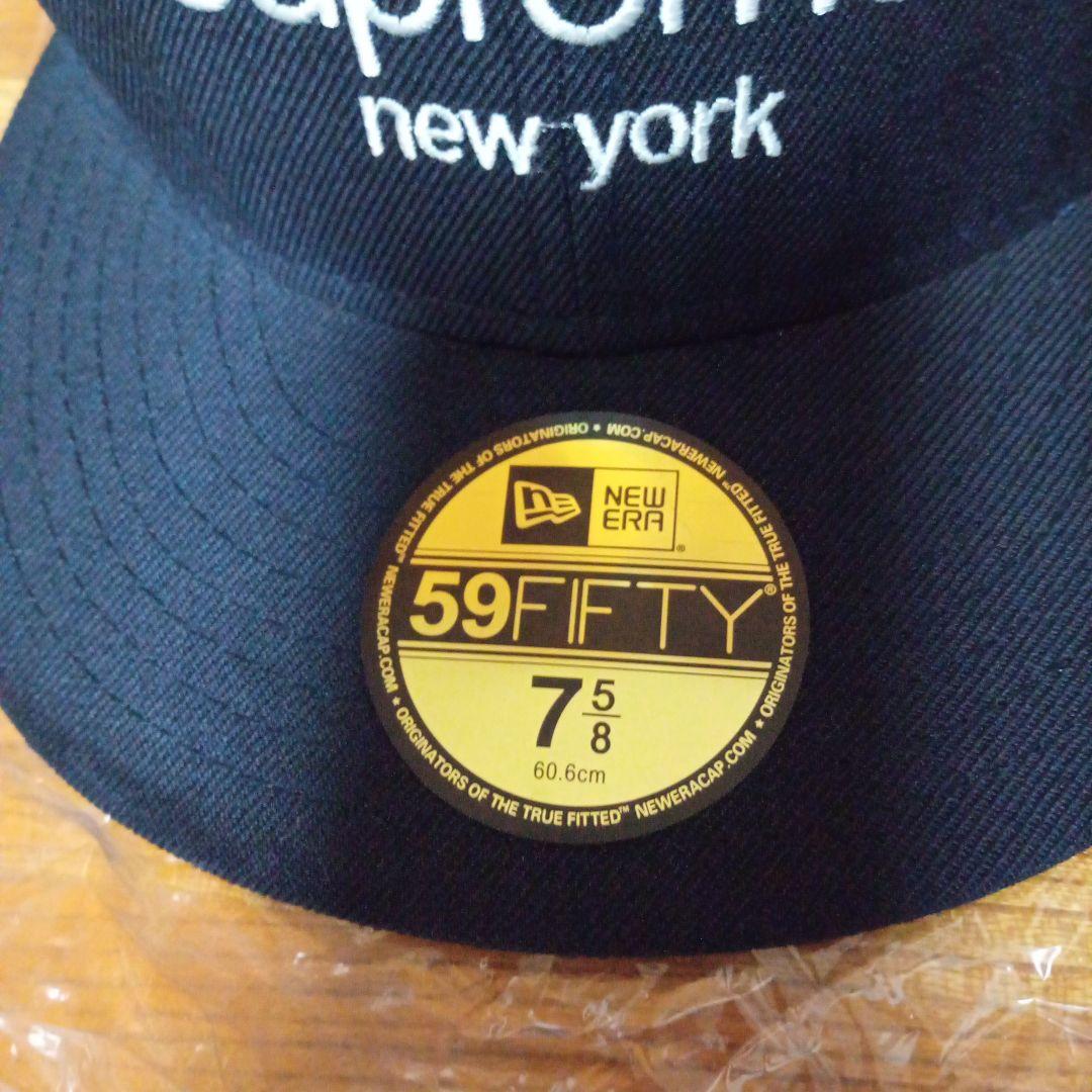 supreme 59FIFTY ブラックキャップ 7 5/8