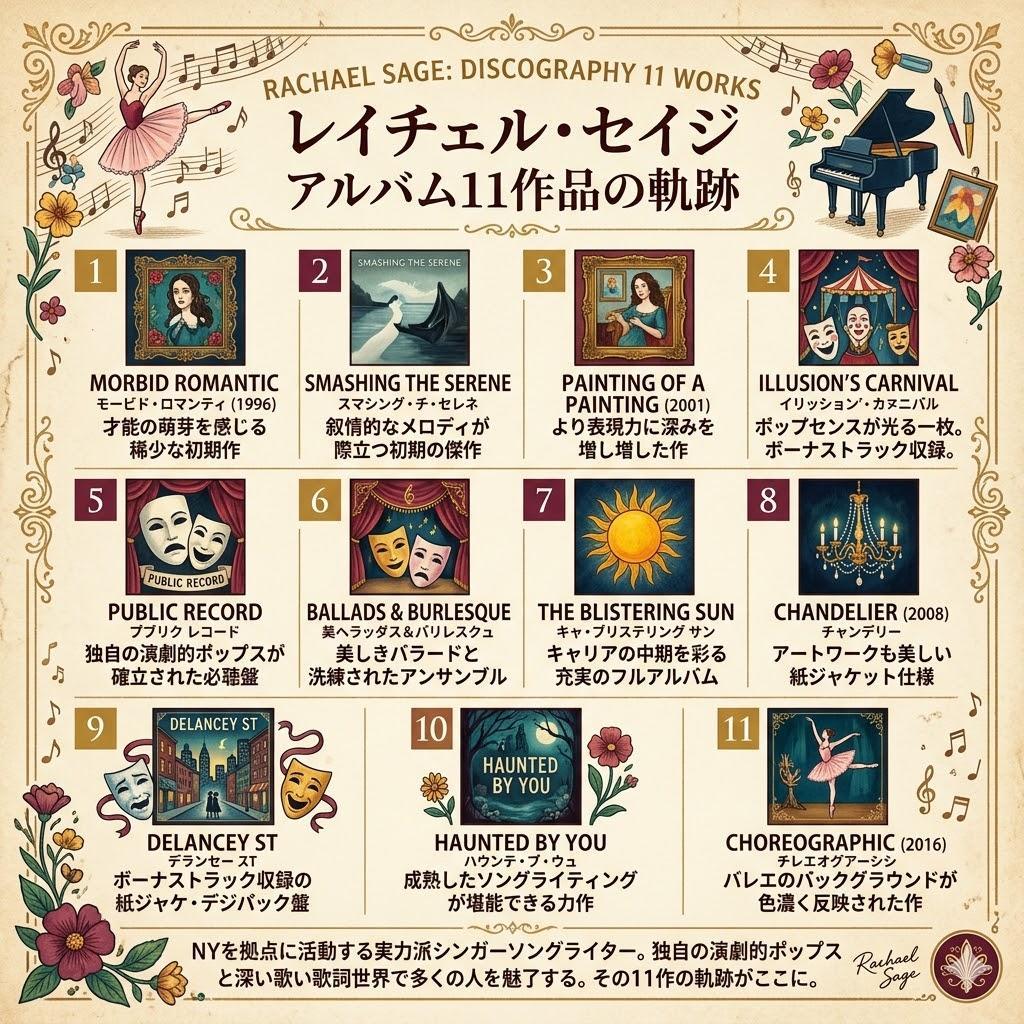 ● 稀少 レイチェル・セージ 11枚CDセット NYインディ 初期〜紙ジャケ ●