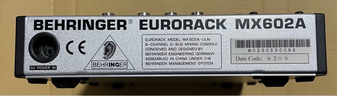 さ*な様 BEHRINGER EURORACK MX602A ミキサー＋アダプタ