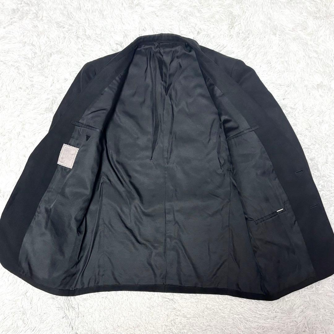 【極美品】クリスチャンディオールムッシュ　テーラードジャケット　黒　綿　XL
