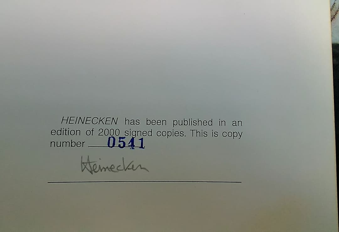 Robert Heinecken（ロバート・ハイネケン）サイン入　限定2000部