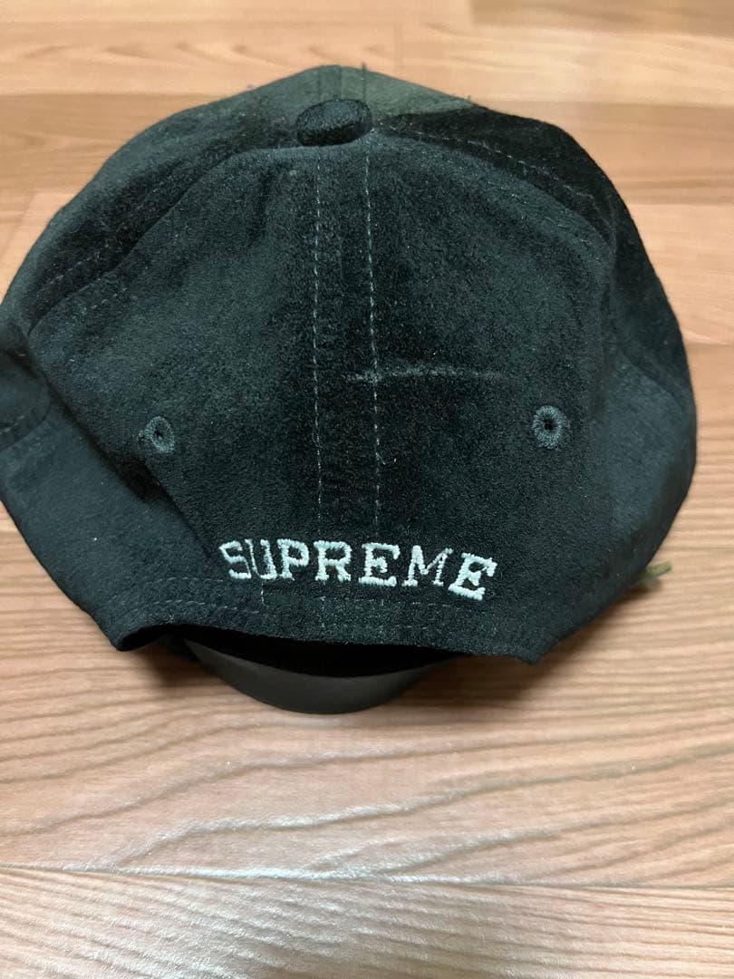 SUPREME 黒 キャップ Sロゴ