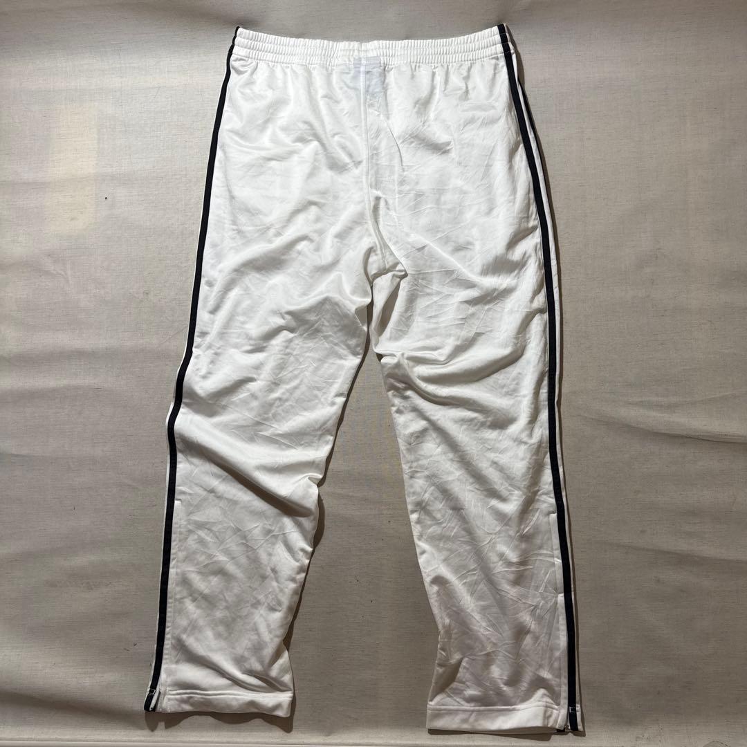 00s adidas トラックパンツ ファイヤーバード L 白×黒 ジャージ