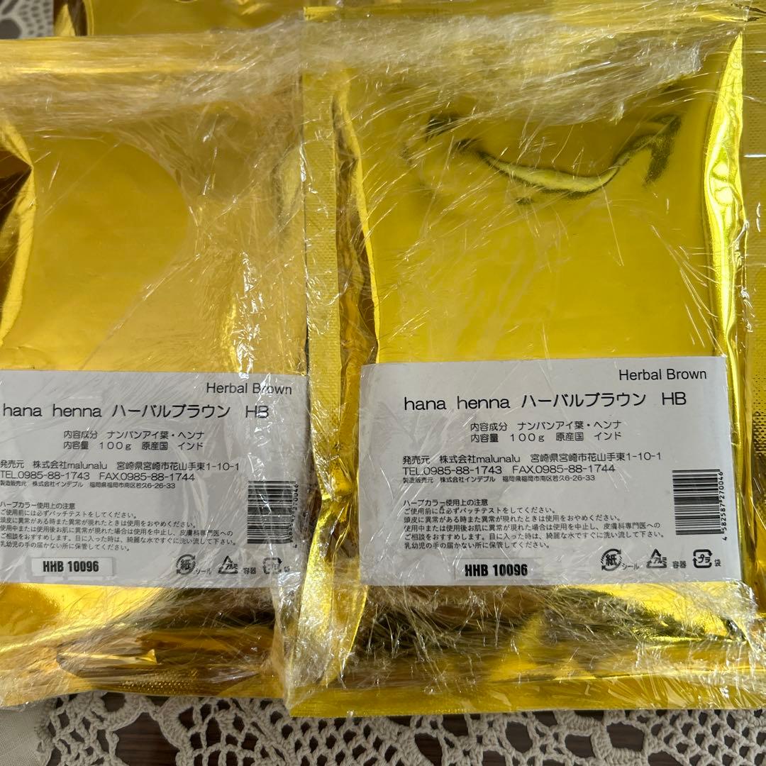 ハナヘナ ハーバルブラウン 100g×6個セット