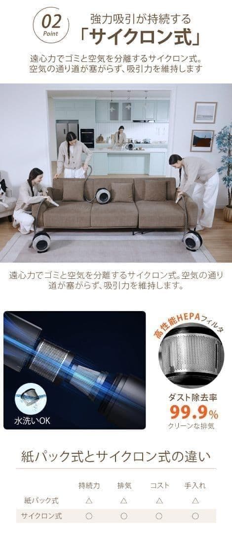 ペットバリカン【無線充電式ストレスフリー】 犬用 猫用 掃除機 5in1 静音