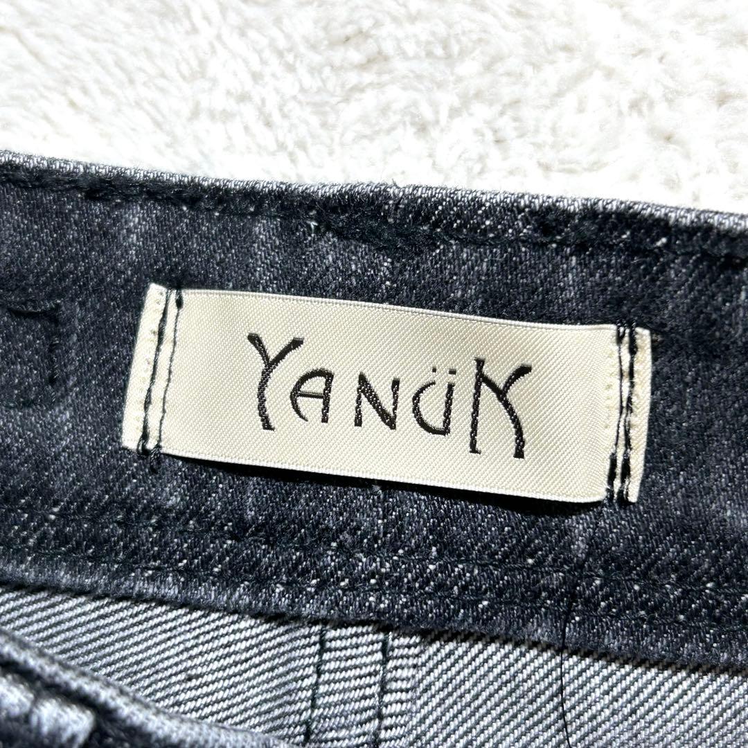 【YanuK】 ブラックデニム 21 ワイドデニムパンツ 日本製 Lilith