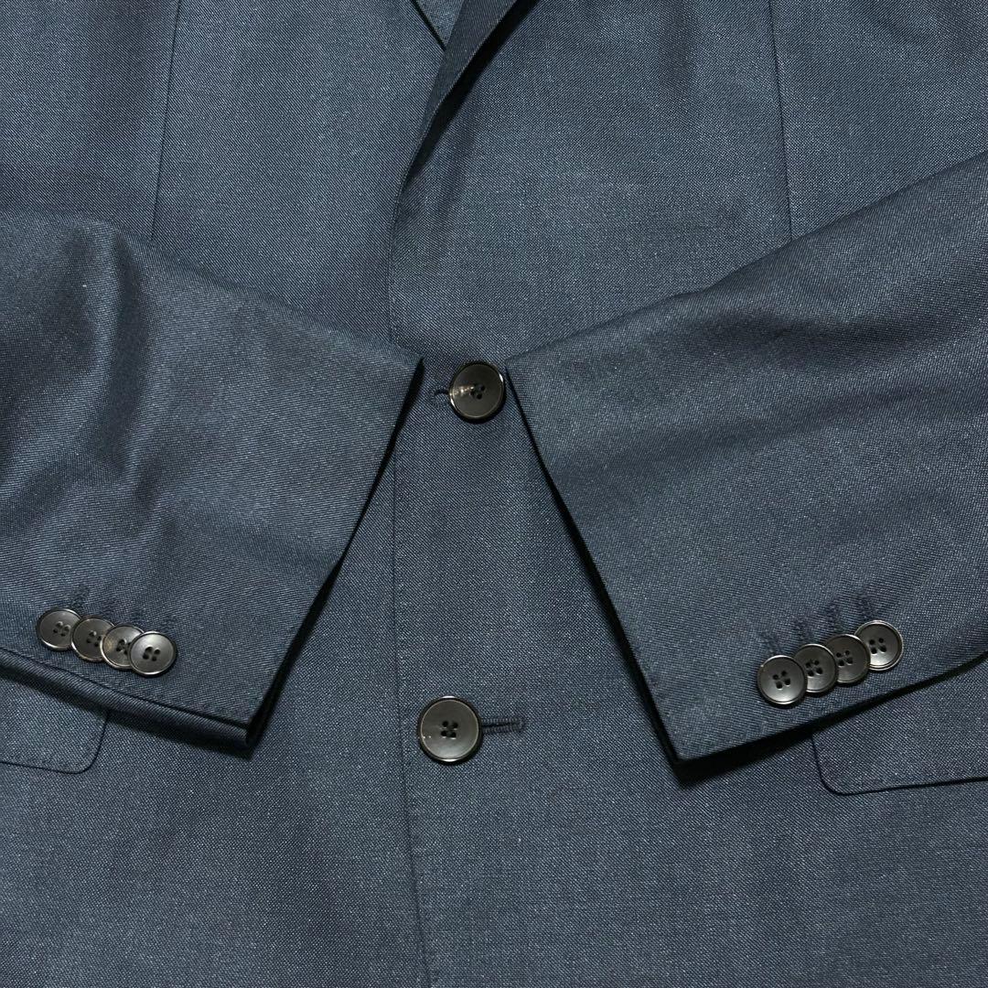 希少XL HUGO BOSS シルク45% 薄手 テーラードジャケット 2B