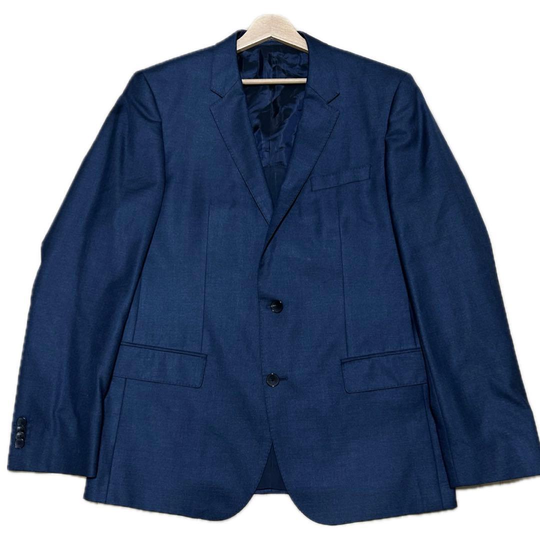 希少XL HUGO BOSS シルク45% 薄手 テーラードジャケット 2B