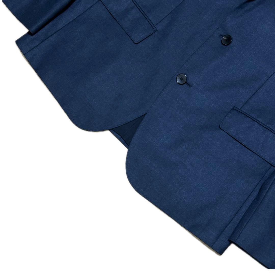 希少XL HUGO BOSS シルク45% 薄手 テーラードジャケット 2B