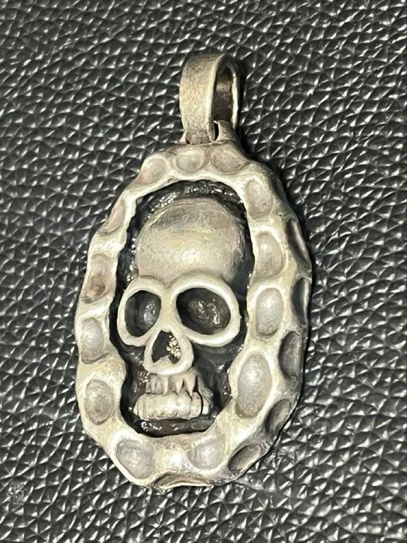 【たろう】スカルペンダント　ネックレス　ハンドメイド　シルバー925