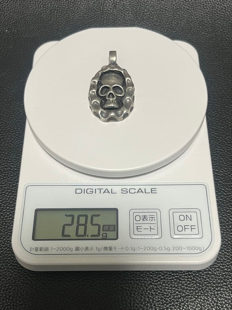 【たろう】スカルペンダント　ネックレス　ハンドメイド　シルバー925