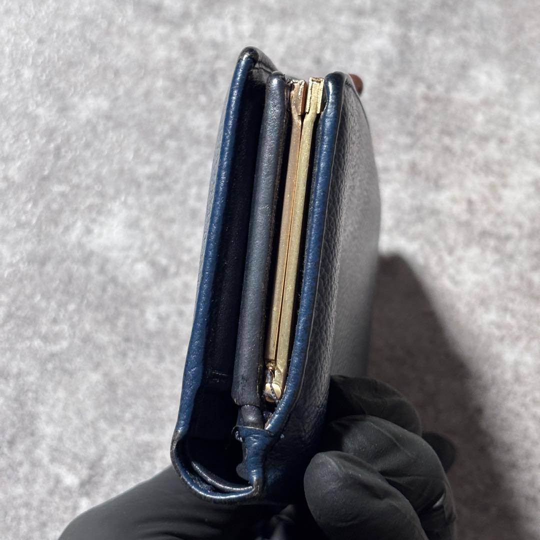 小物 Old Coach Leather Bifold Clasp Wallet