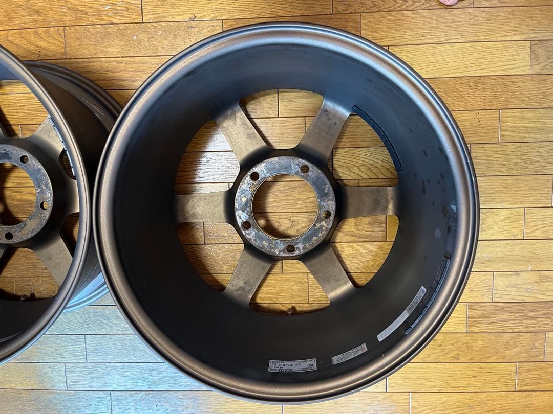 TE37 RV PM 2本 18インチ 9.5J +55 5×150 美品