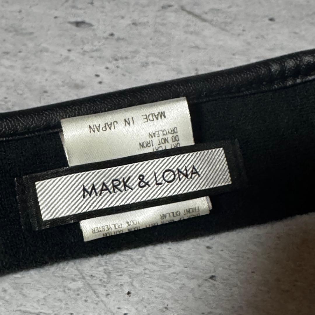 美品 マークアンドロナ☆MARK&LONA 黒 サンバイザー　サイズフリー