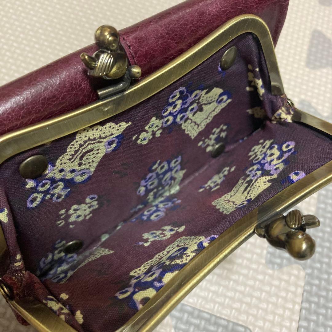 希少✨ANNA SUI アナスイ ローズガーデン がま口 二つ折り財布 バード