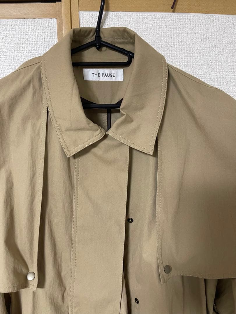 THE PAUSE ケープコート ウィムガゼット 美品　春アウター
