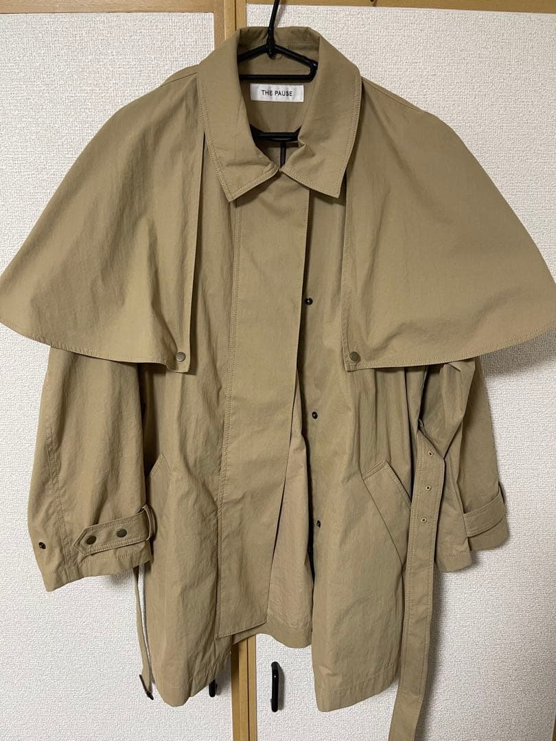 THE PAUSE ケープコート ウィムガゼット 美品　春アウター