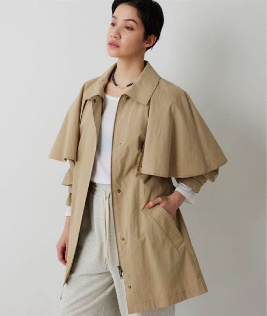 THE PAUSE ケープコート ウィムガゼット 美品　春アウター