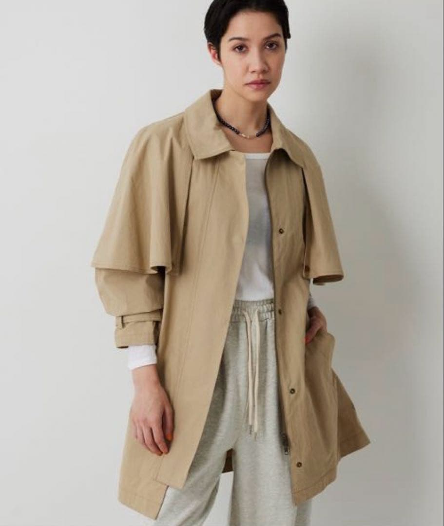 THE PAUSE ケープコート ウィムガゼット 美品　春アウター