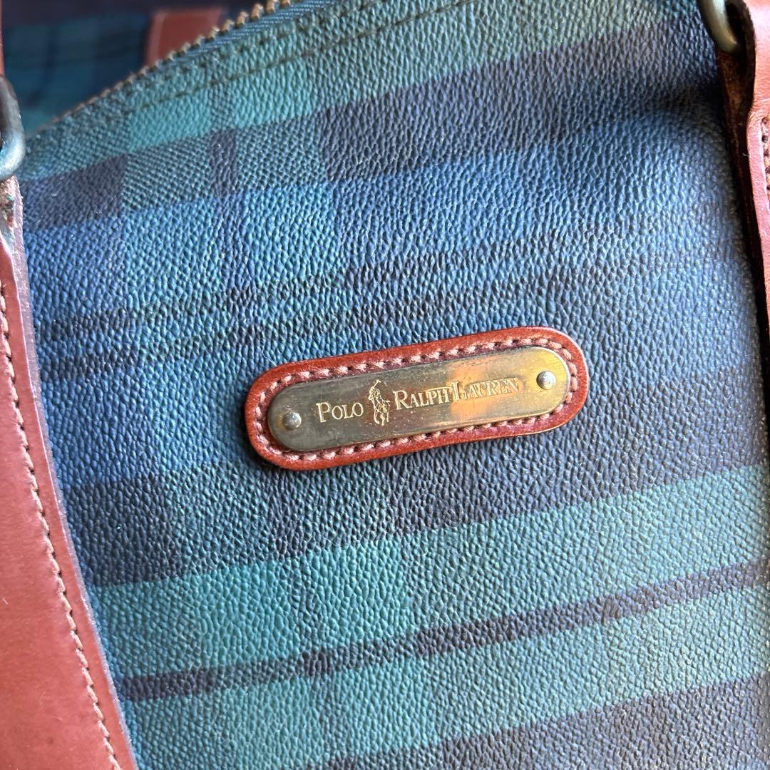 90s Polo Ralph Lauren ブラックウォッチ ダッフルバッグ