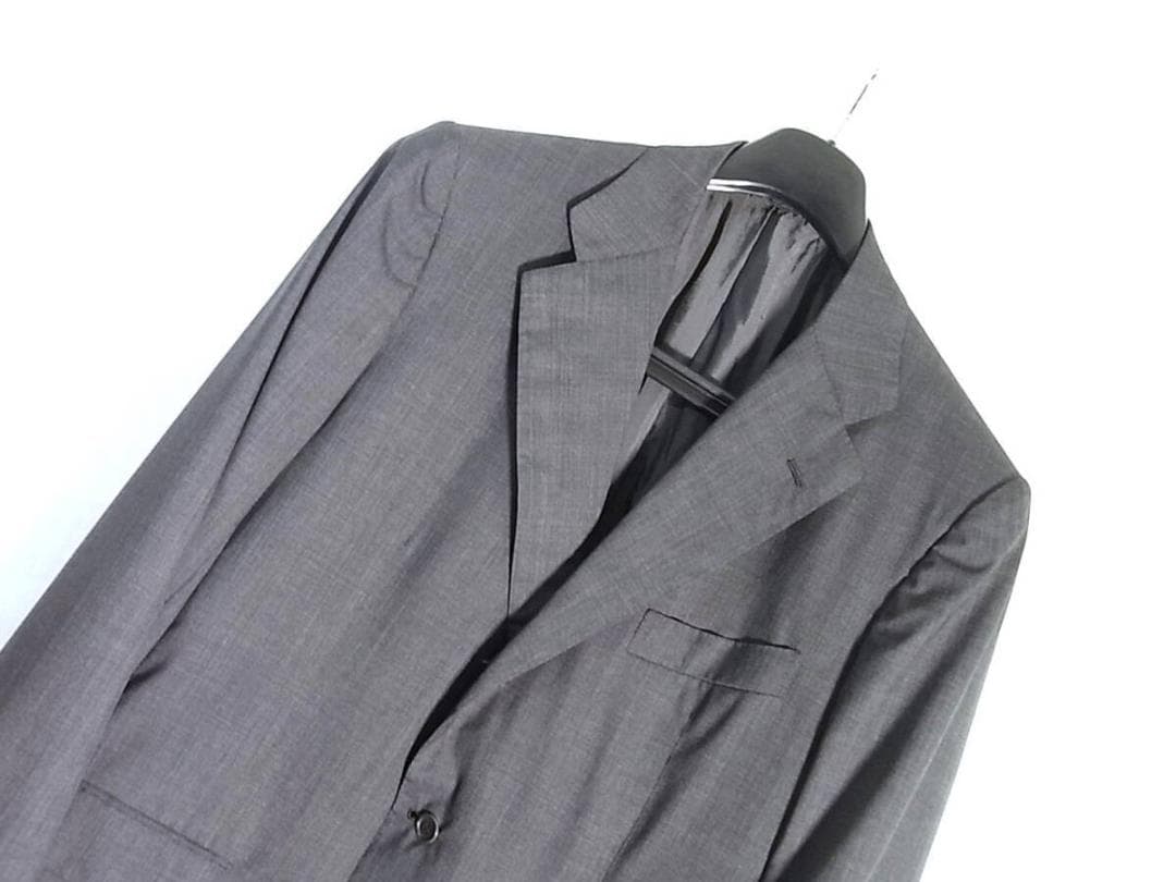 size52☆美品☆キトン kiton スーパー150’s製段返り３釦ジャケット