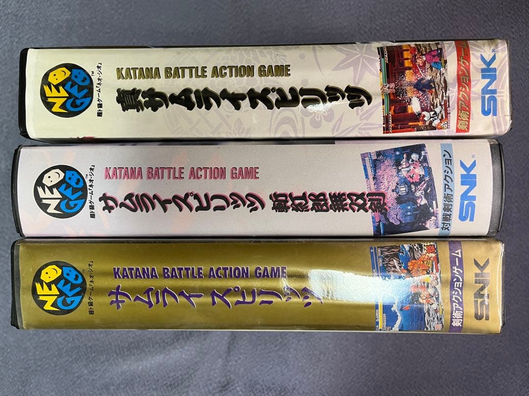 【ネオジオROM】サムスピ3本セットSNK 箱説付 動作確認済