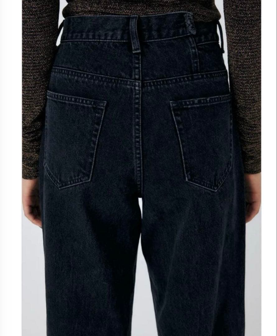MOUSSY クロスウエストワイドストレートデニム サイズ2