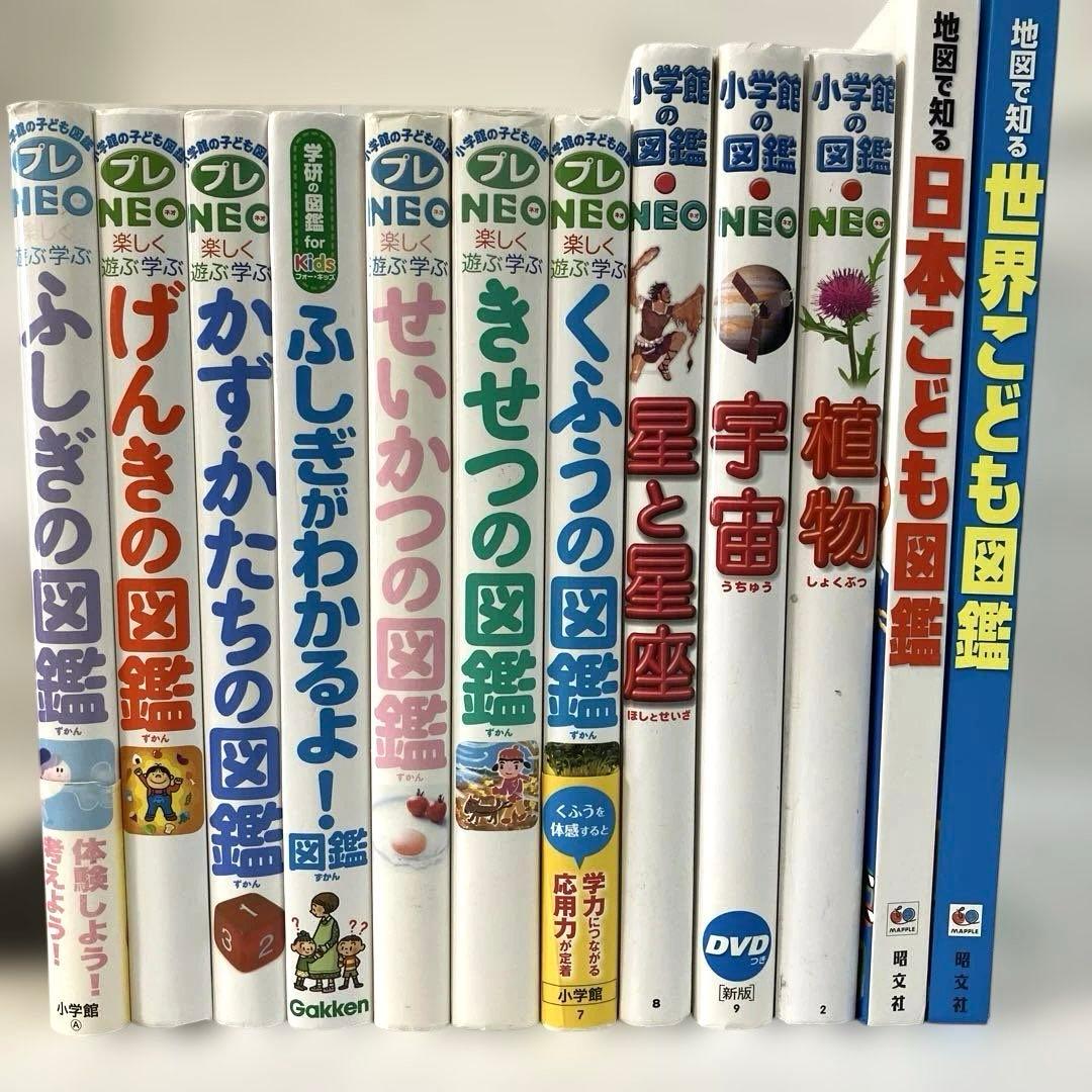 プレNEO 小学館　図鑑　まとめ　きせつの図鑑　かず　ふしぎの図鑑　お受験