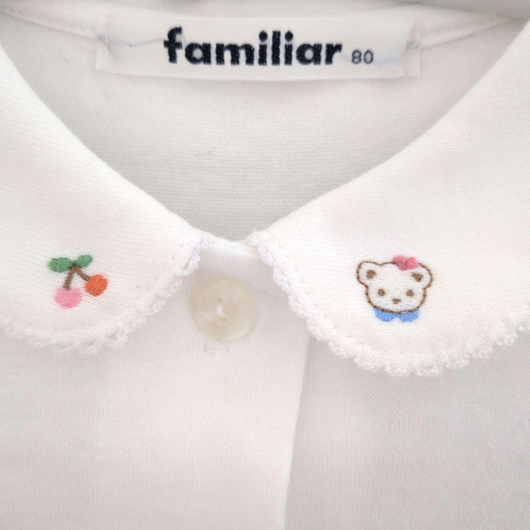 ★セット★ファミリア 80 ワンピース ブラウス 赤チェック familiar