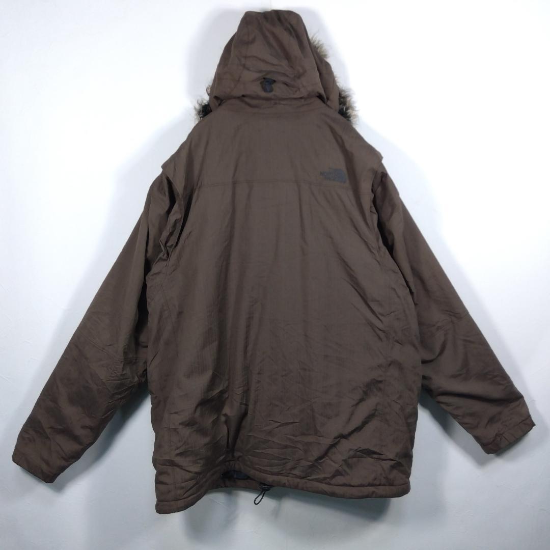 THE NORTH FACE ブラウン モッズコート マウンテンパーカー　XL