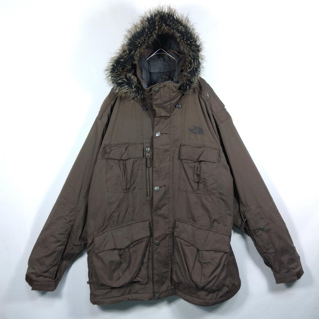 THE NORTH FACE ブラウン モッズコート マウンテンパーカー　XL