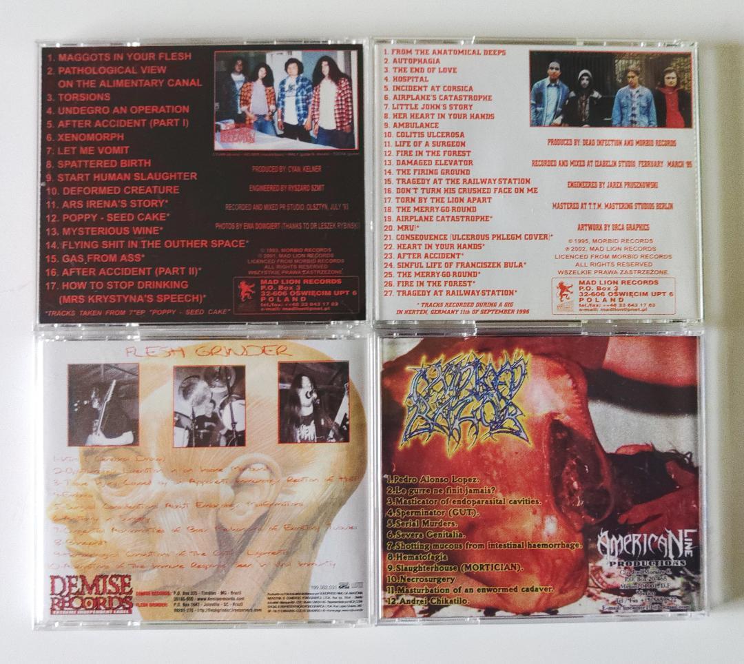 ゴアグラインド／デスメタル貴重CD4枚セット