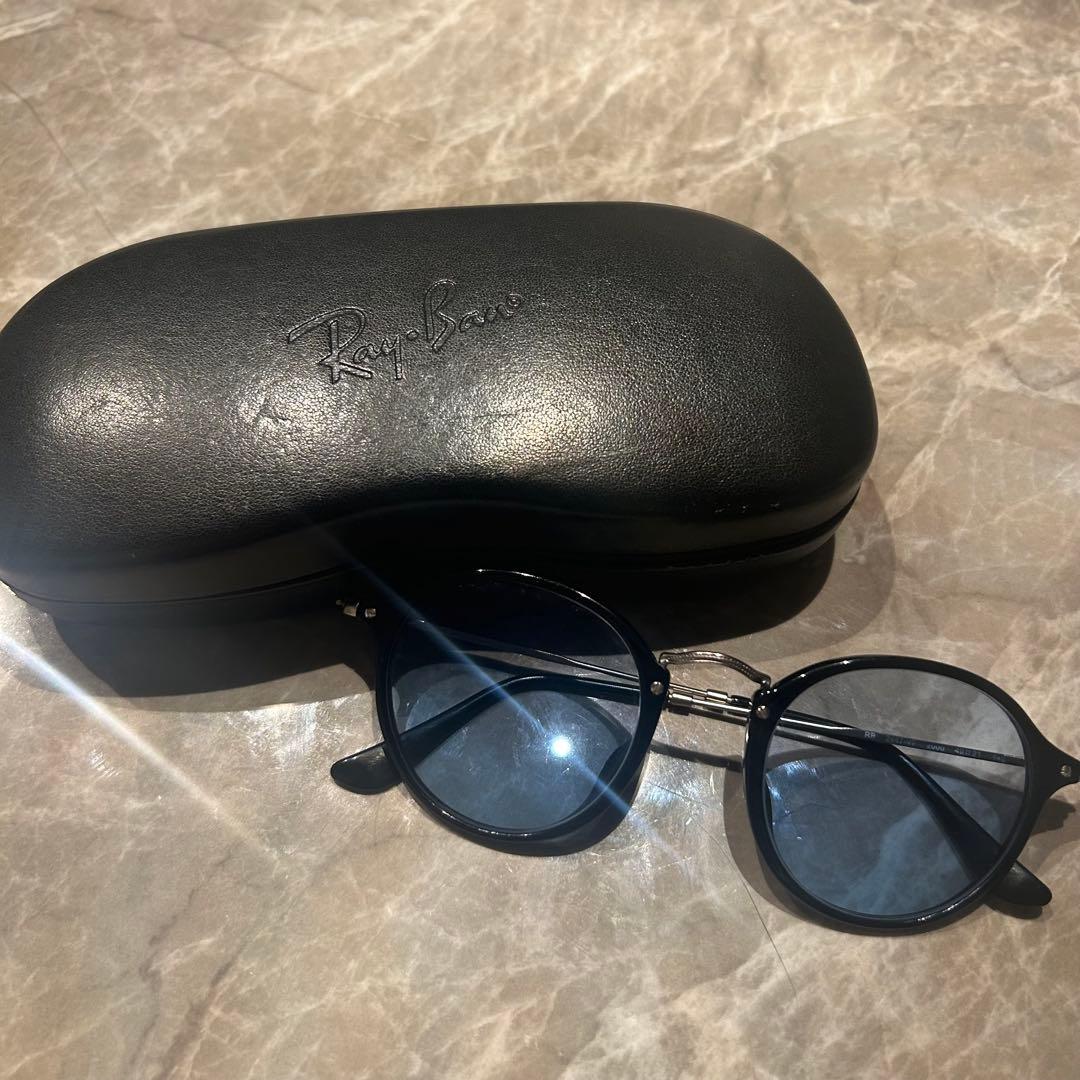 Ray-Ban ブラック ブルーレンズ サングラス