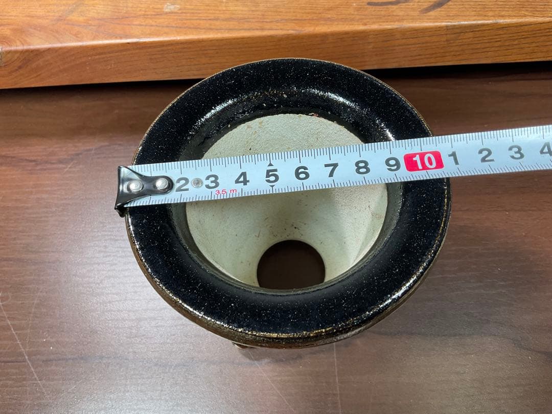 (C)古い蘭鉢　骨董品万年青鉢