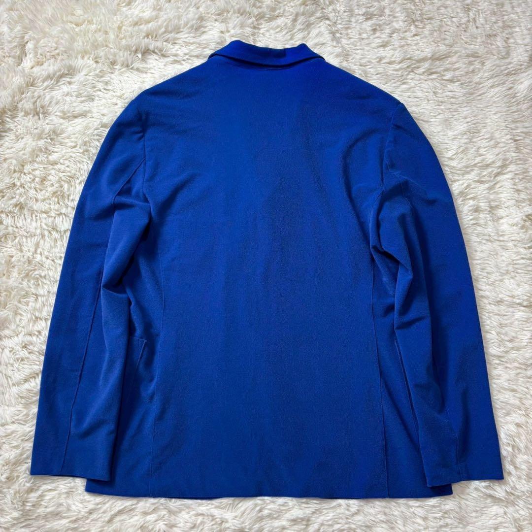 【美品】BOB テーラードジャケット　アンコン仕様　ブルー　ストレッチ