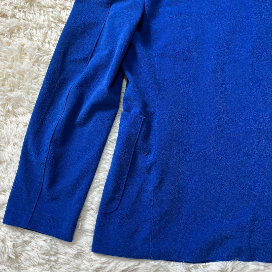 【美品】BOB テーラードジャケット　アンコン仕様　ブルー　ストレッチ