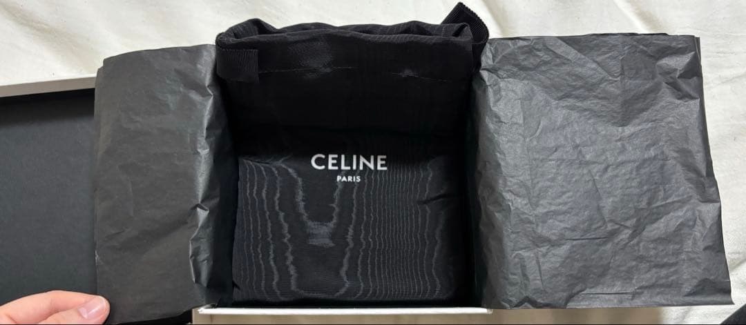 セリーヌ　CELINE 三つ折り財布　ブラック