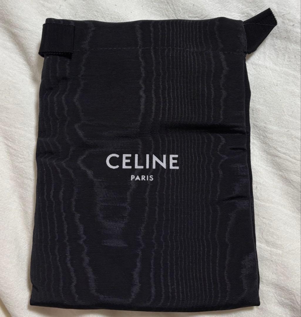 セリーヌ　CELINE 三つ折り財布　ブラック