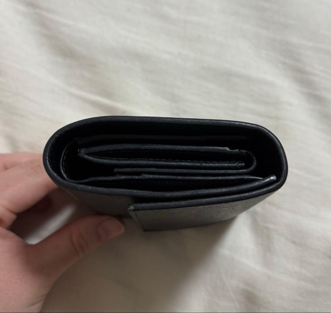 セリーヌ　CELINE 三つ折り財布　ブラック